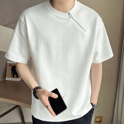 ジップデザインモードTシャツ Ot5220