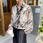 monochrome ink loose shirt Ot5152