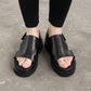 black sole  summer shoes Ot5169